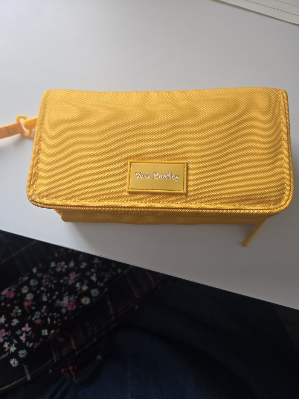 Vera Bradley Yellow RFID All In One Crossbody Wallet